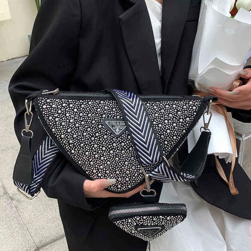 Sac à main 2022 nouveau style taille brillante personnalisé tendance épaule INS polyvalent grande capacité messager256l