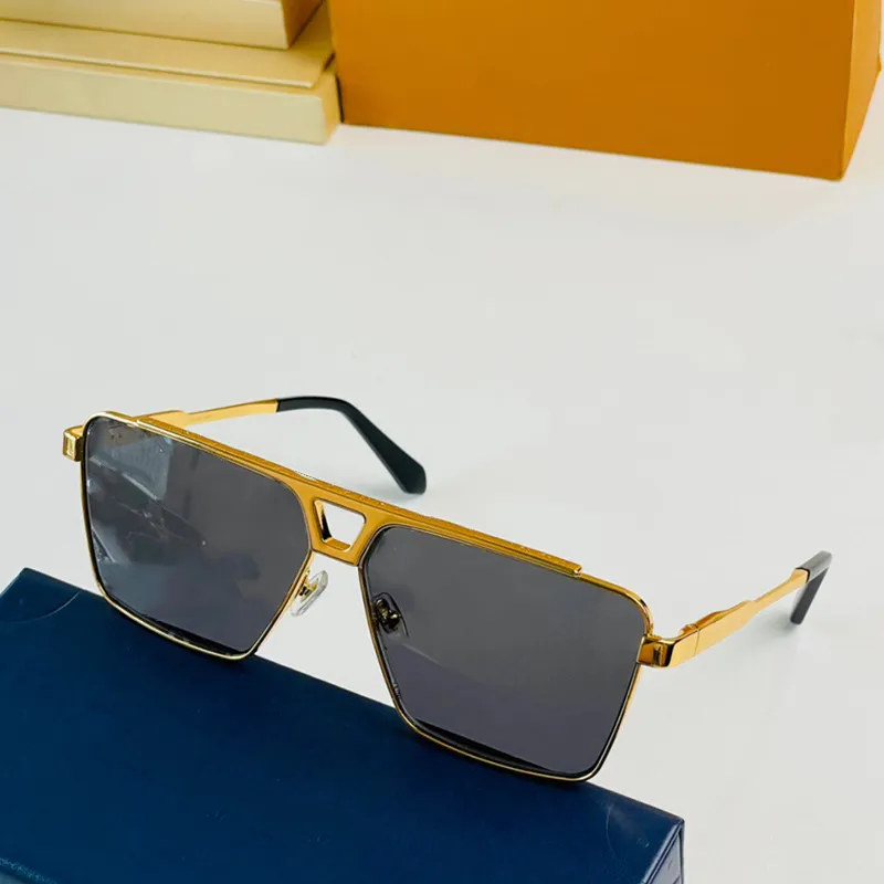 1 1 доказательство солнцезащитные очки Металлические квадратные оттенки мужчины Z1584U Женщины подпись V -форма на мостовых очках.