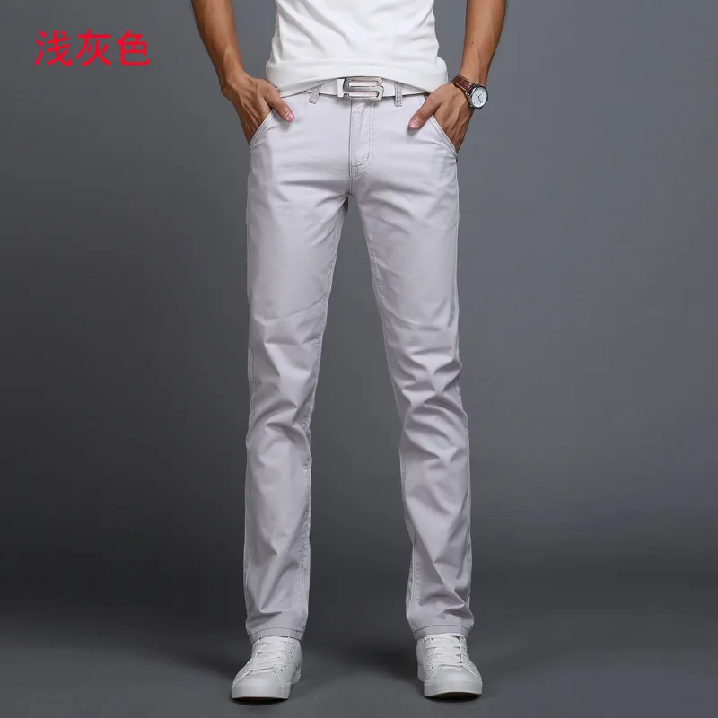 Frühling sommer Casual Hosen Männer Baumwolle Slim Fit Chinos Mode Hosen Männliche Marke Kleidung 9 farben Plus Größe 2838 220704