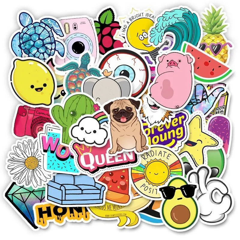 Cool Summer VSCO Pack Pack Girl Girl anime stiker للأطفال على جهاز الكمبيوتر المحمول Pridge Phone Skateboard Sticker 220815