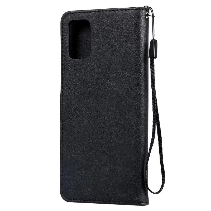 Hüllen für Samsung A10 A20 E/S A30 A40 A50 A51 A60 A70 E/S A71 A80 A90 Retro Soft Silikon Leder Stand Cover W/Lanyard Case Cover