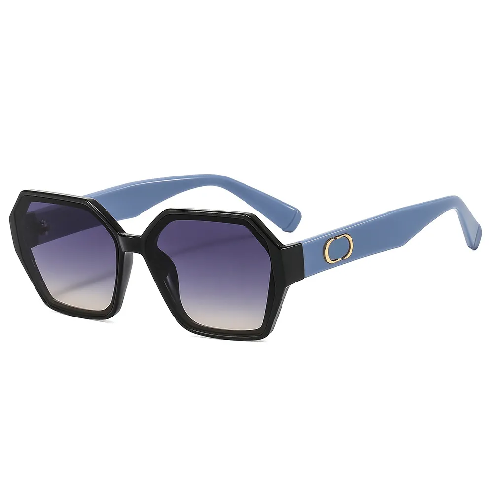 Side Letters Designer Zonnebril Dames Men Luxe zonnebril voor vrouwen Reizen Zonnebeicht Adumbral Beach Sunglass