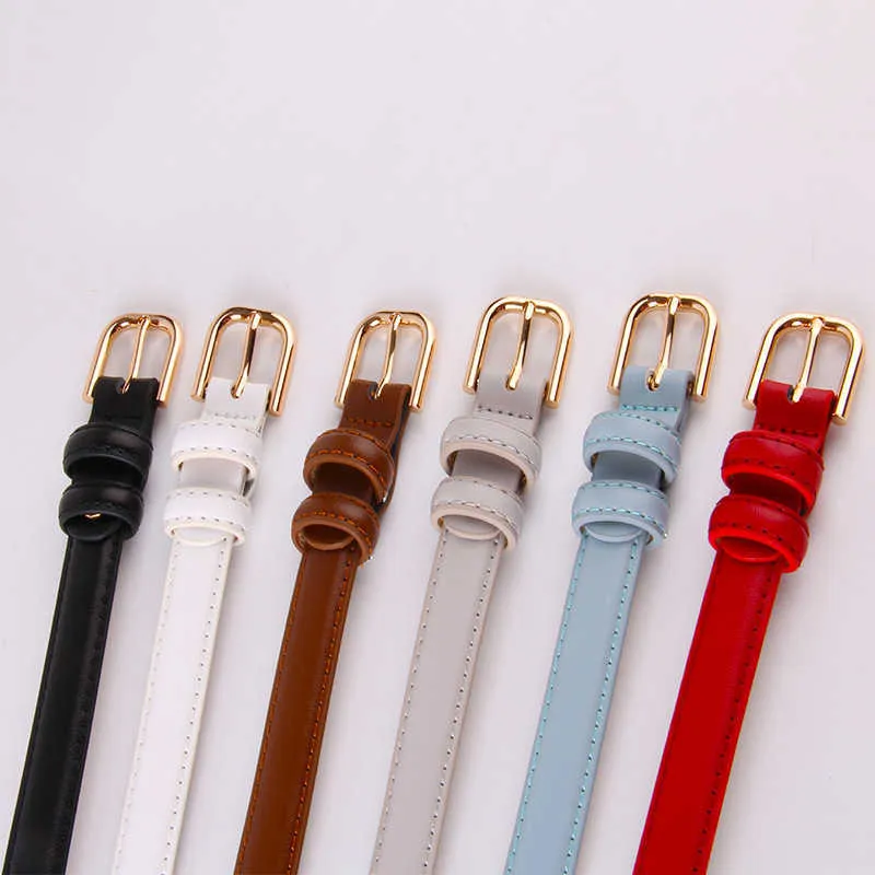 2022 TopSelling new Korean girls' small belt multicolor fashion slim simple waistband women's versatile thin Classic luxury belts