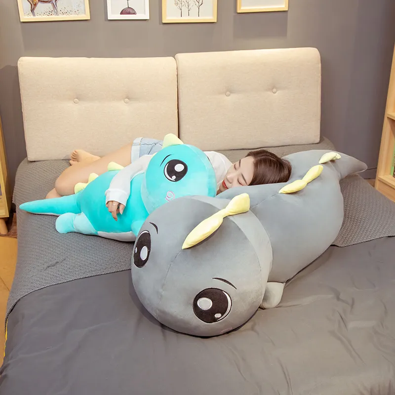  Big Eyes Dinosaur Plush Toy Soft Stuffed Cartoon Animal Doll Girlfriend Sleeping Pillow Baby Kids Birthday Gift 2204093056119