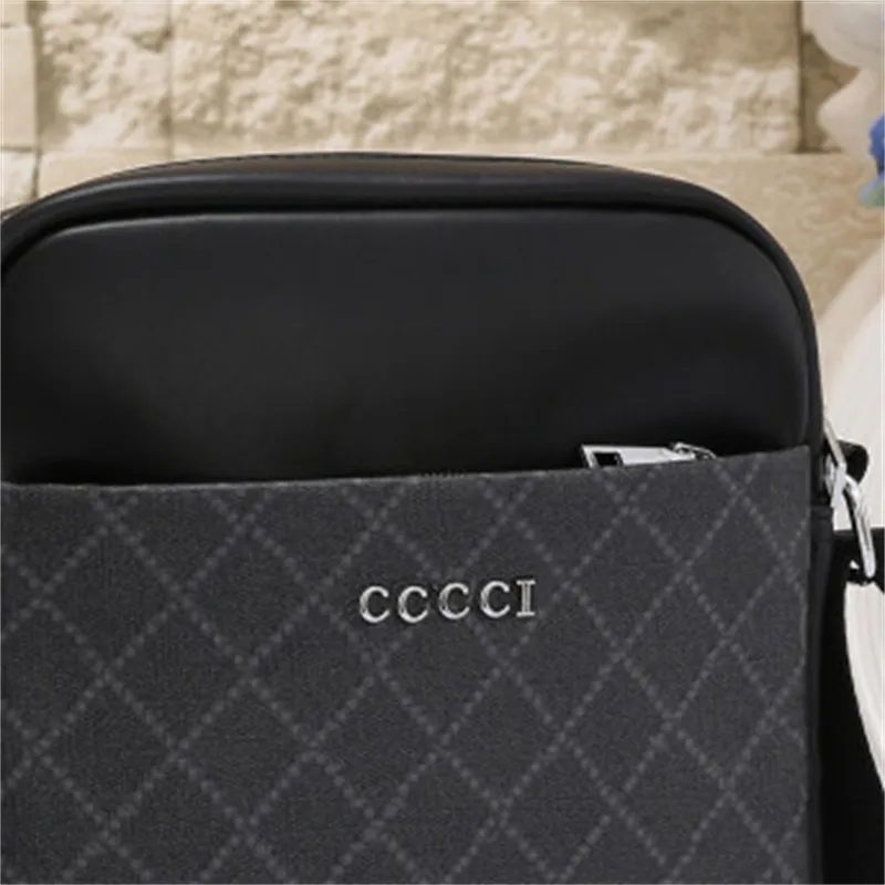 Designer Briefcase Men Business Leather Bags Women Shoulder Bag Striped Plaid Laptop Bags Fashion Briefcases327J