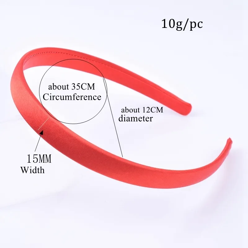 1 5CM Wide Hair Hoop Head bands For Women Kids band Accessories Satin Ribbon Band headband Makeup Sports W220316302a