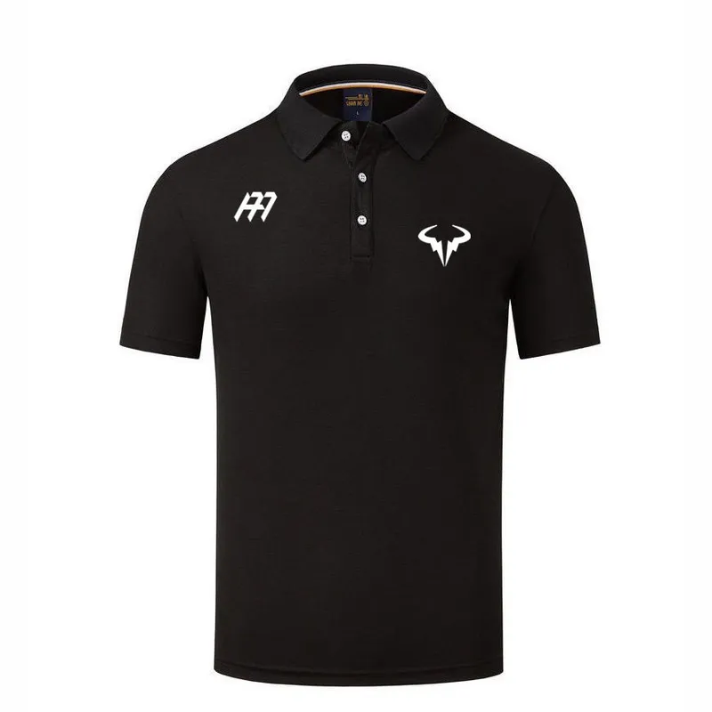 Rafael Nadal.Andy Murray Heren Merk Co-branded Poloshirt Mode Mesh Revers Sport Korte Mouw Top T-shirt 220623