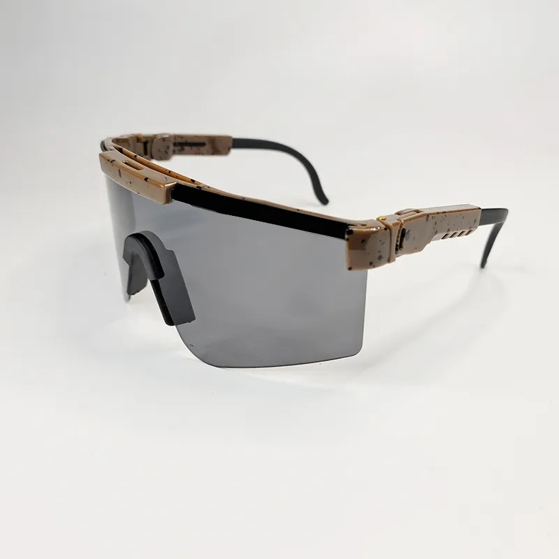 Fietsbril Fietszonnebril Skibril Gepolariseerde spiegellens TR90 Frame Modieus vissen UV-bescherming Modieuze bril met etui