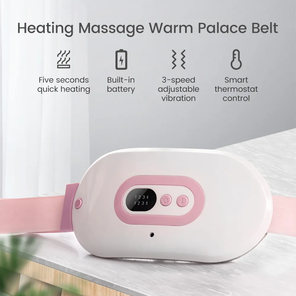 Электрическое облегчение менструальной боли в брюшной нагревании массажер теплый дворцовый ремень тепло