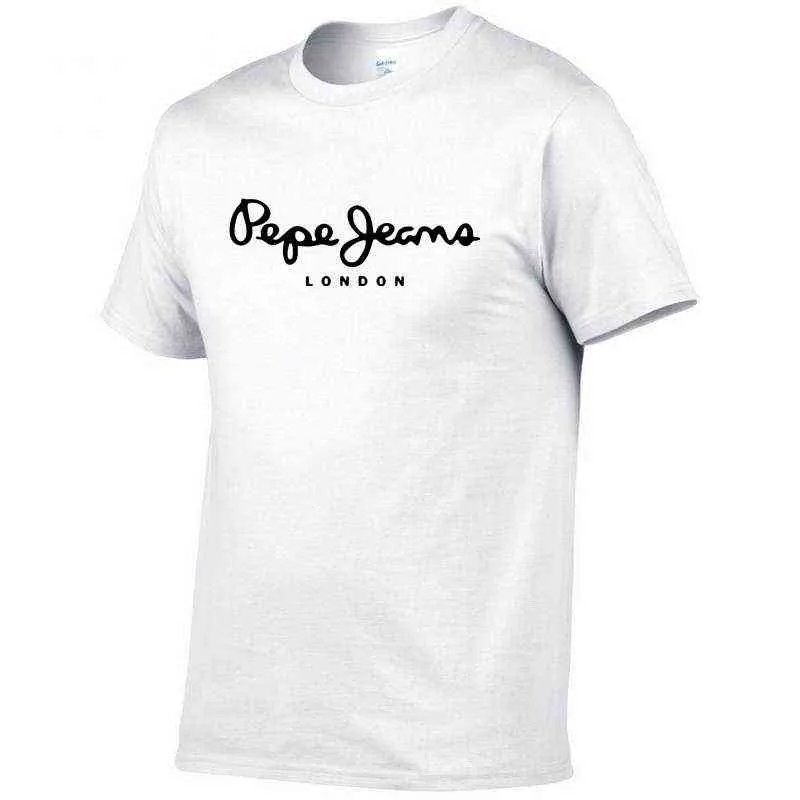 2022 Nieuwste Pepe-Jeans-London T-shirt Zomer Mannen/Vrouwen Korte Mouw Populaire Tees Shirt Tops unisex G220512