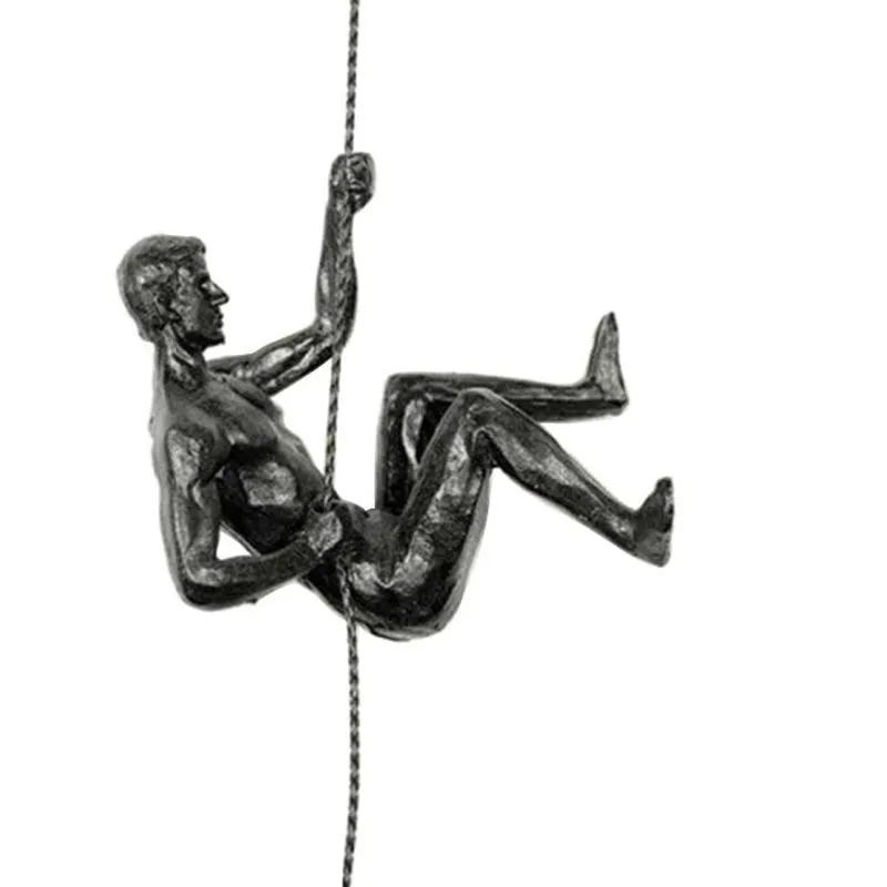 The Climber People Resin Man Wall Hanging Decoration Industrial Style Art Sculpture Figures Statue Creative 220727