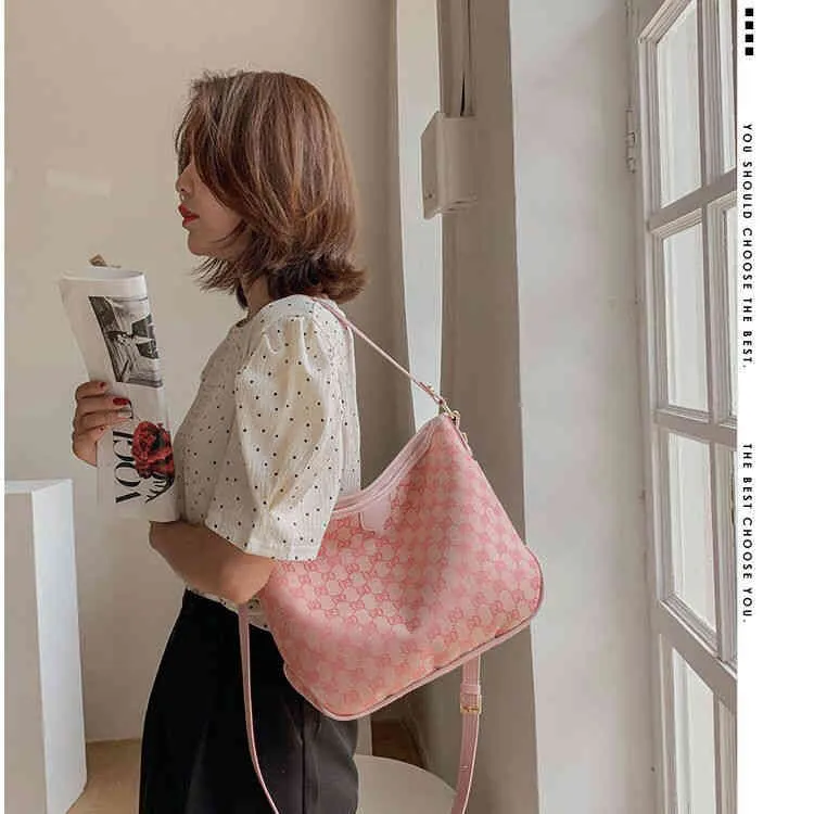Borsa da donna sensazioni avanzate, nuova borsa versatile in tela d'aria, semplice borsa a tracolla di grande capacità