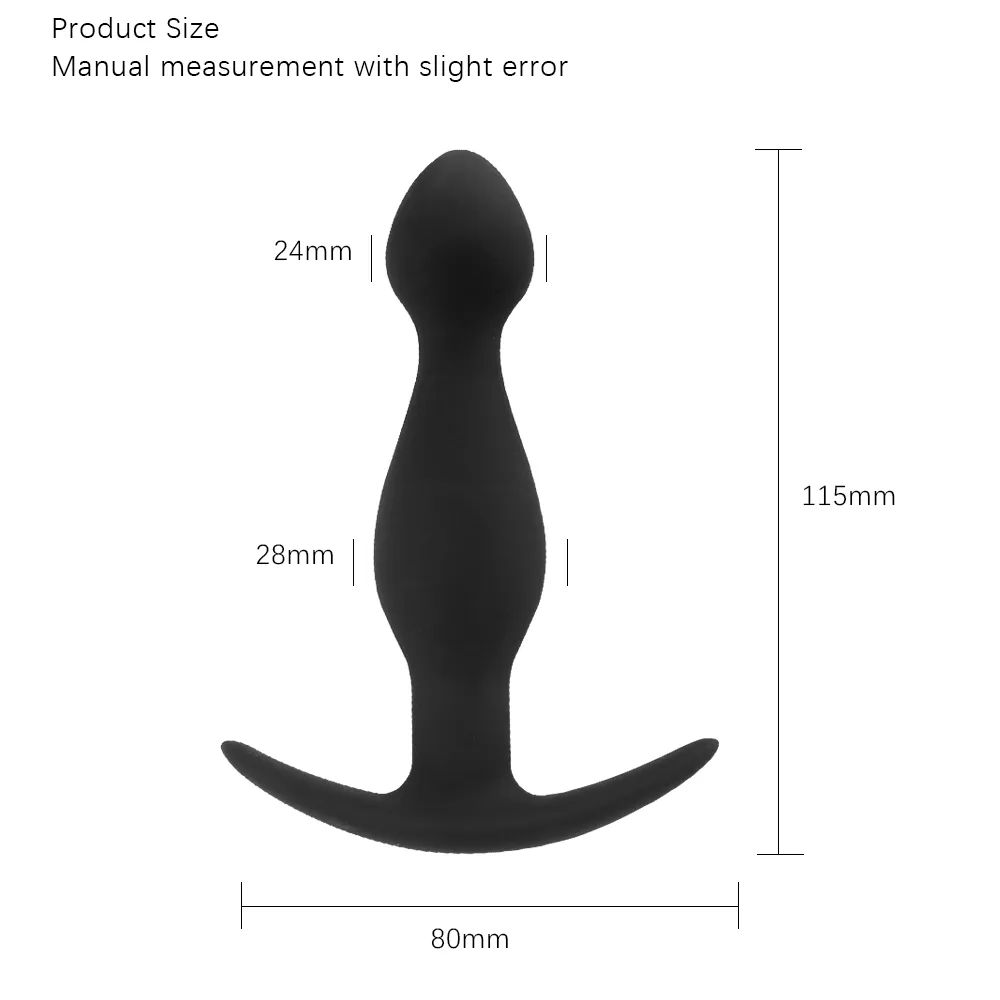 Plugue de bumbum de silicone exvoid para massageador de ponto G para iniciantes Anal Toys Sexy Mulheres Mulheres Vagina Anus Dilador Dildo Contas