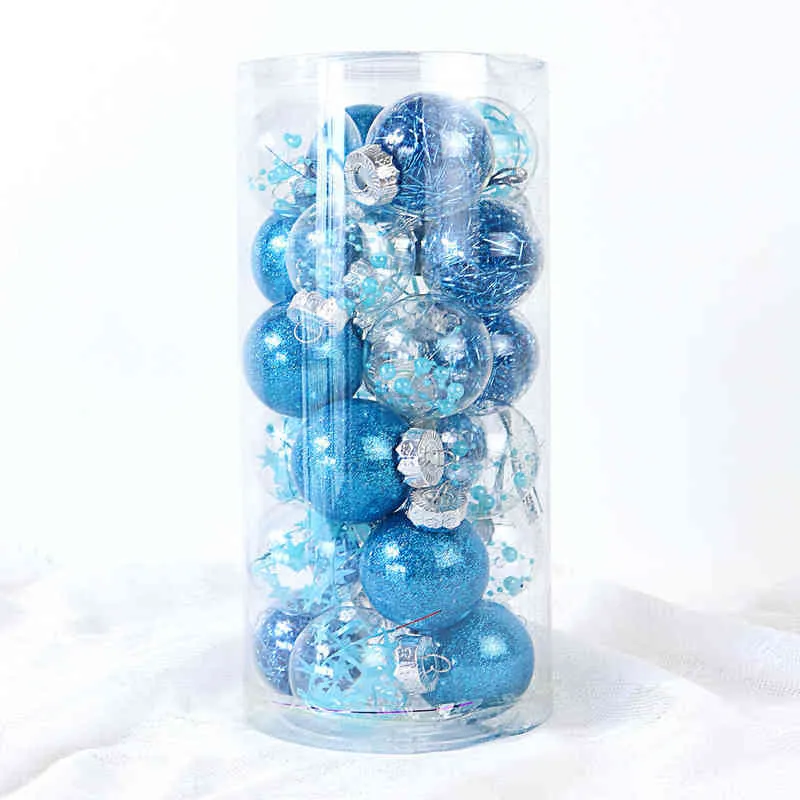 6 см прозрачный блеск внутренний рождественский мяч украшения рождественская елка висящая украшение рождественское подвесное подарки Navidad 2022 L27359869