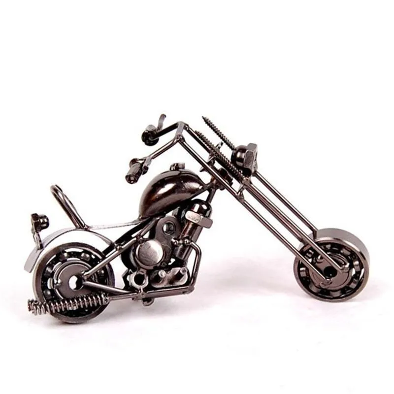 Motorfiets Shaepe Ornament Hand Medine Metalen Iron Art Craft voor Home Woonkamer Decoratie Benodigdheden Kids Gift C0411