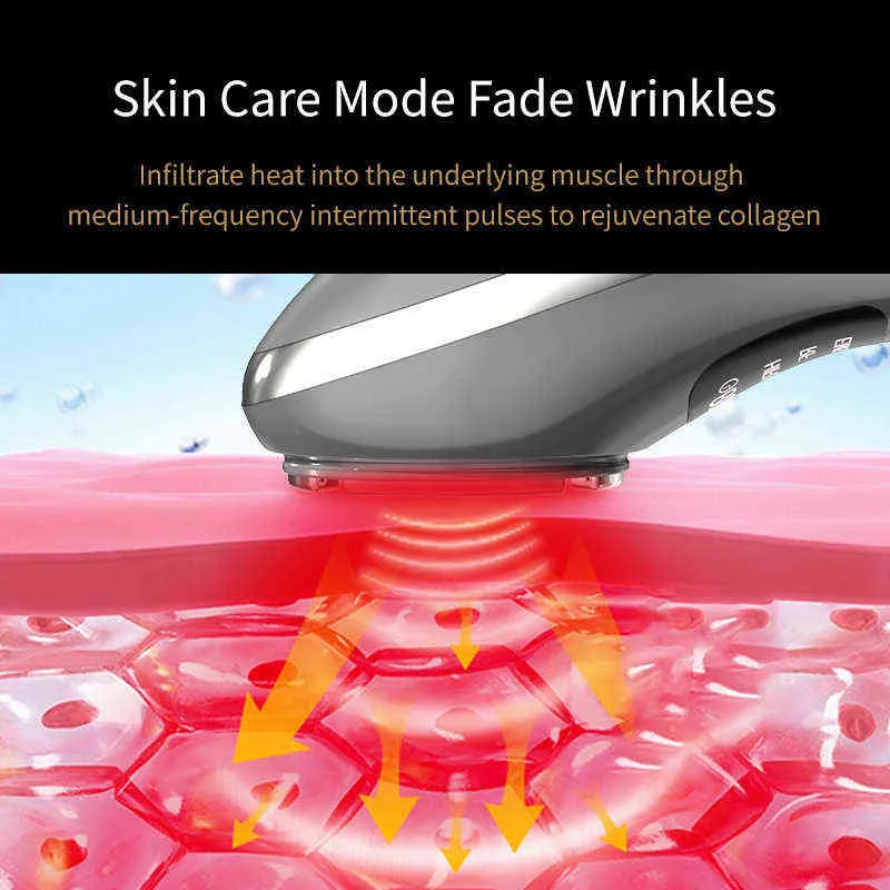 Dispositifs de soins du visage Nouvelle mise à niveau Mini Hifu Machine faciale Rf Serrage Ems Microcourant Lift Firm Rajeunissement de la peau Beauté 0727