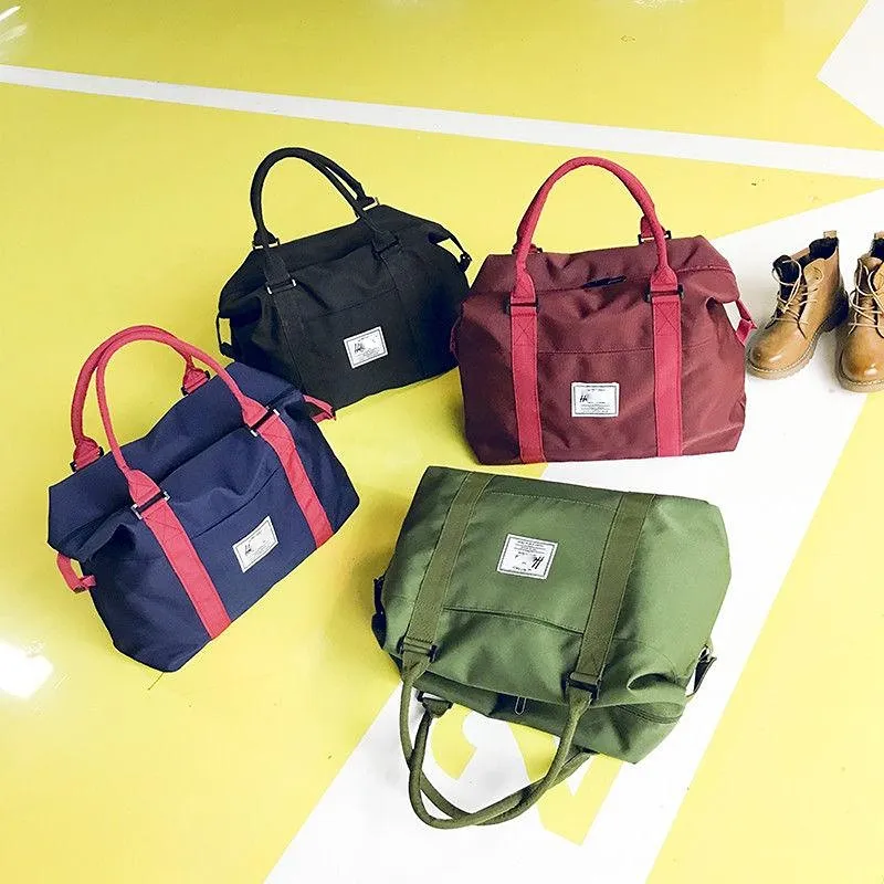 Canvas Travel Bag Large Capacity Men Hand Luggage Travel Duffle Bags