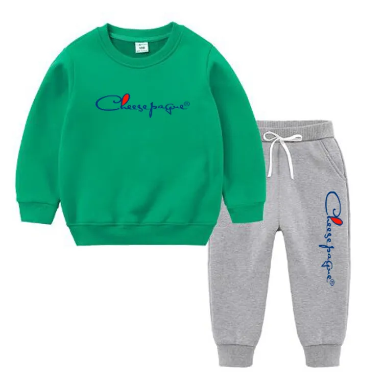 Baby Girl Boy Sweatshirt Set Cute Kids Long Sleeves Clothings Suit Children Long sleeve and pants Cotton