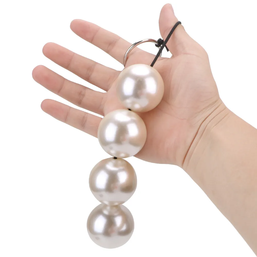 Jeux pour adultes godemichet Anal boules de Kegel vaginales grosses perles anales jouets sexy pour hommes femmes Dia 4 cm