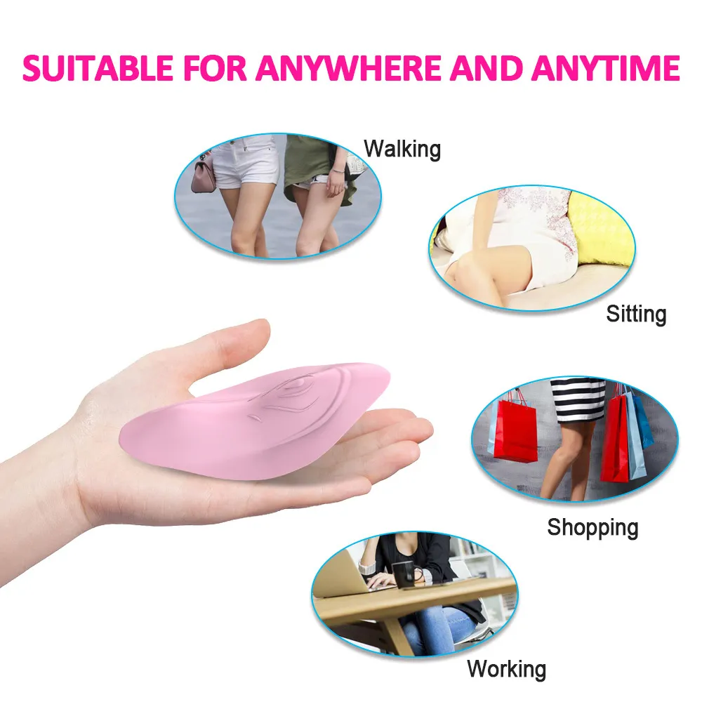 Portable Panty Vibrator Wireless Remote Control Clitoral Stimulator Sexiga leksaker för kvinna osynlig vibrerande ägg onani