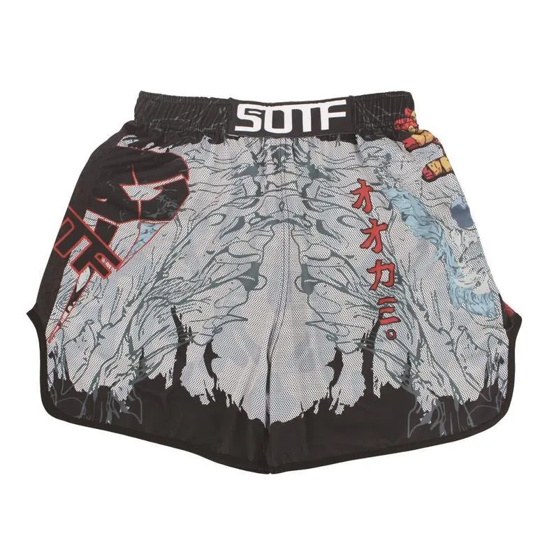 Sotf mma cobra venenosa estiramento tecido homens mulheres geométrica boxing shorts tigre muay thai mma shorts boxe roupas luta shorts 220624