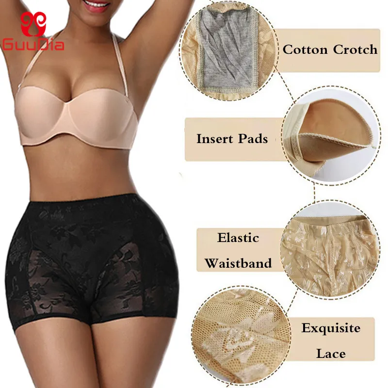 Guudia Hip Enhancer Butt Lifter Kobiety Body Shaper Majce Koronkowe ciasne ciche body