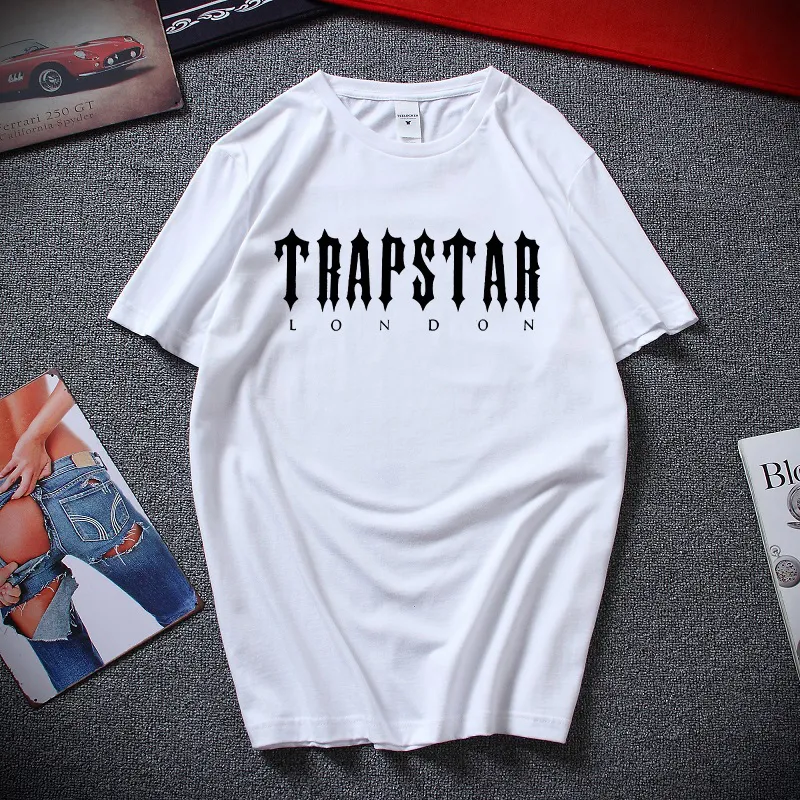 محدودة Trapstar لندن ملابس رجالية تي شيرت XS-2XL رجل امرأة موضة تي شيرت الرجال القطن العلامة التجارية Teeshirt 220616