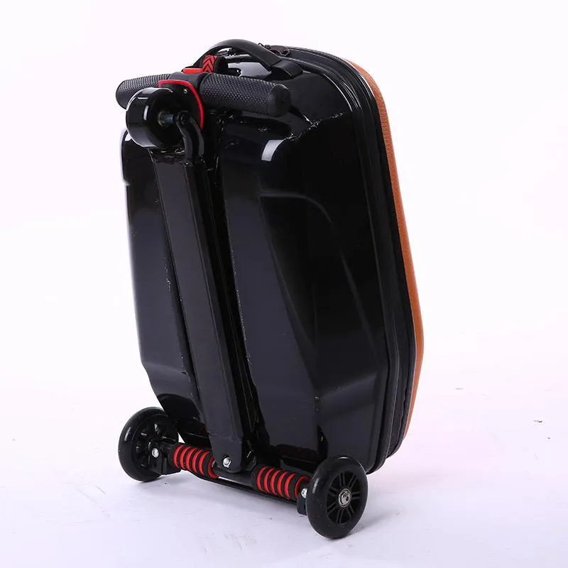 Suitcases 20 Inch Carry On Scooter Trolley Suitcase Skateboard Luggage Wheels312C