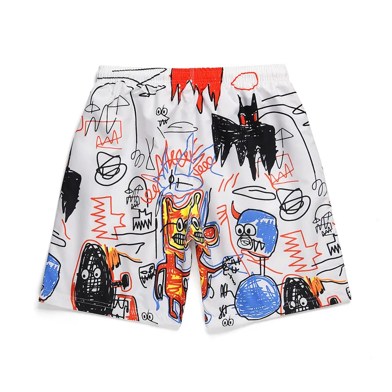 Pantaloncini sportivi Uomo Graffiti Digital Print Bermuda Pattern Beach Brand 's Running Basketball Board 220318