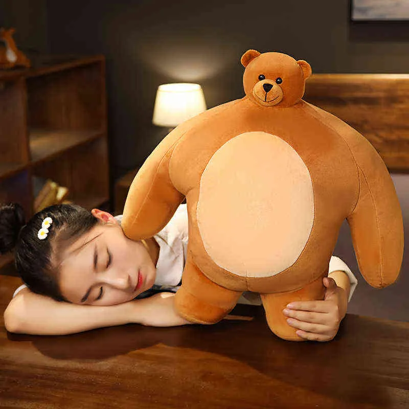 CM Kawaii Bear Cuddle Cartoon Boyfriend Gevulde pop zacht kussen kinderen speelgoed verjaardagscadeau voor vriendin Lover J220704