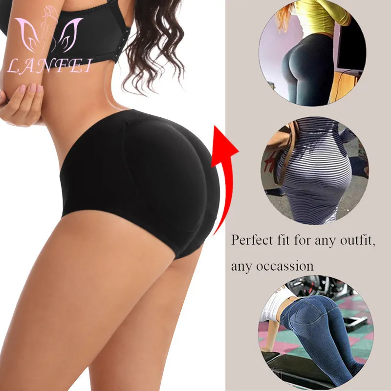 LANFEI Butt Lifter Pant Femmes Sans Couture Shaper Shapewear Hip Enhancer Booty Pads Push Up Faux Ass Sous-Vêtements Mesh Fesses Culotte 220702