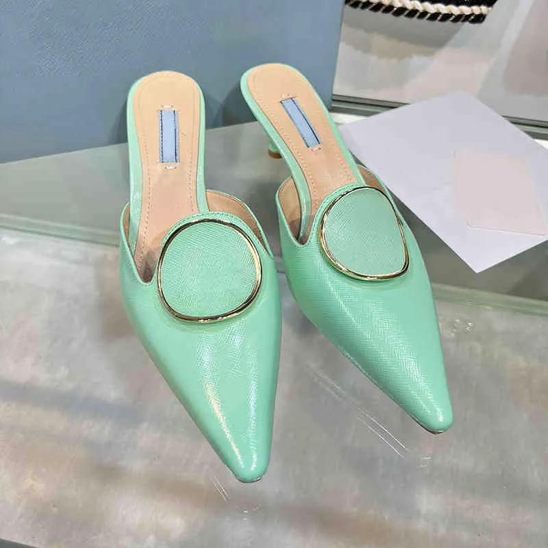 Sexy Sandals For Sandals Women Stiletto Leather Shoes Summer Sandal Heel Heels Slippers Shoe Fenty Slides Slippers 220509