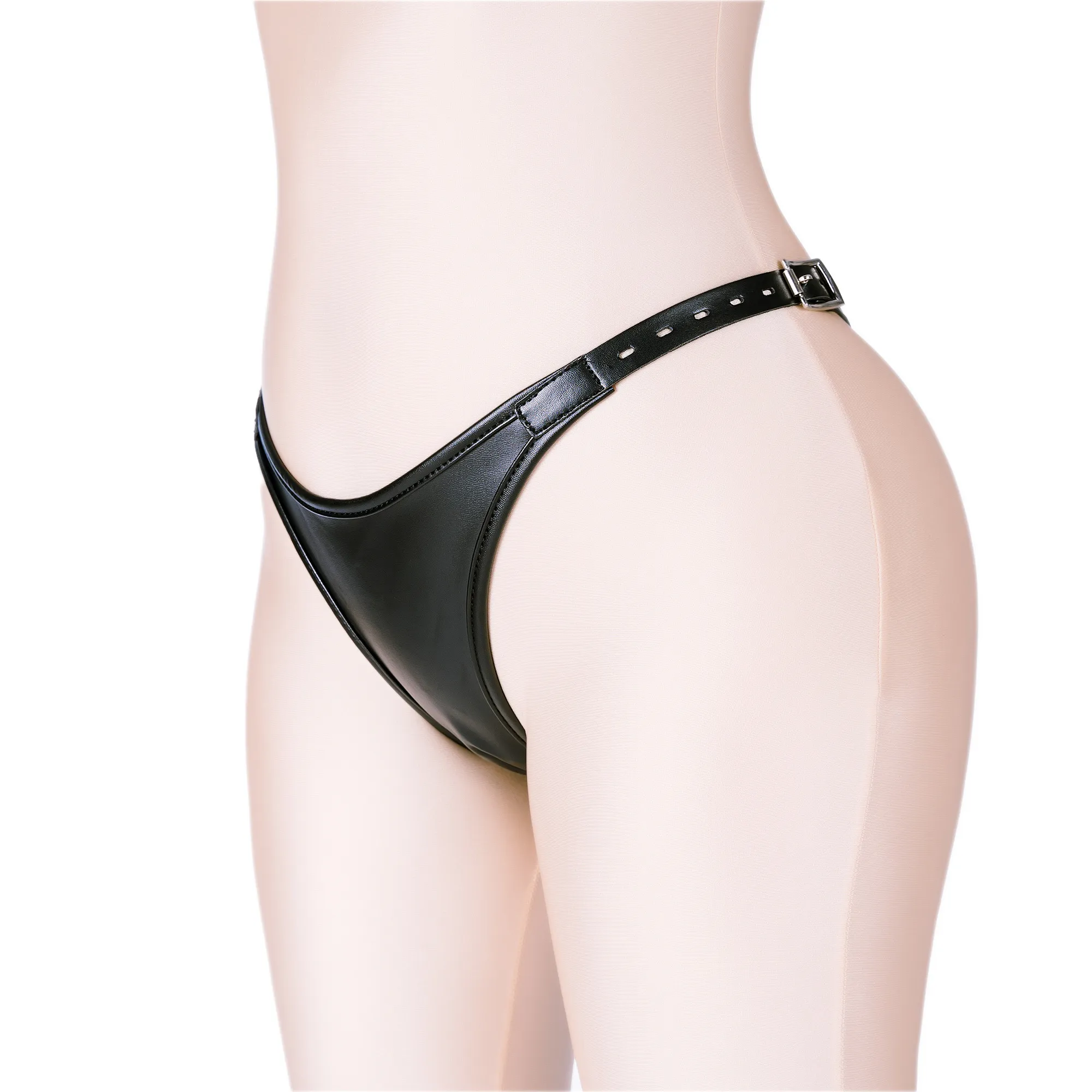 Masaż Strapon Skórzane majtki czystości, odpinane silikonowe dildo anal butt wtyczki, erotyczne zabawki erotyczne dla kobiet miękkie spodnie masturbacja