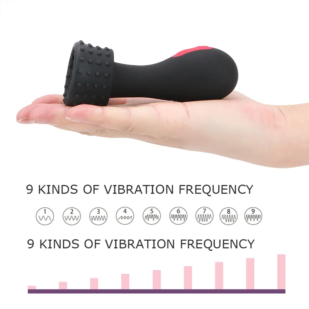 IKOKY vibratore del pene giocattolo sexy gli uomini 9 velocità ritardo allenatore della durata Masturbatori maschili stimolatore del glande massaggiatore della tazza vaginale