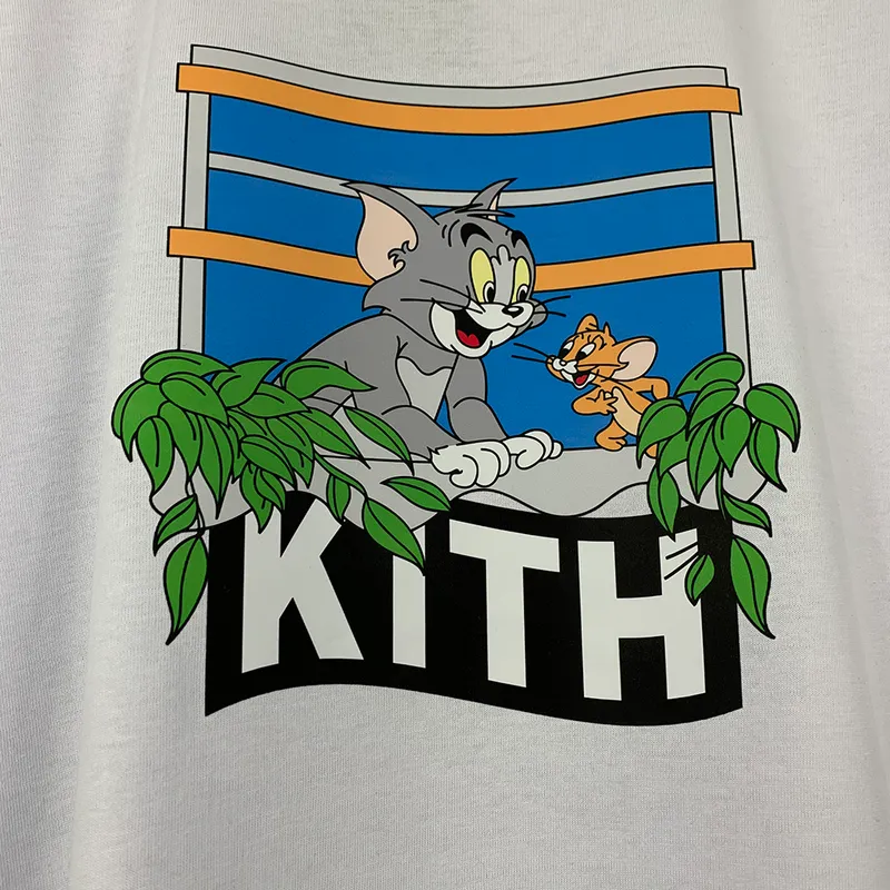 ss Kith T shirt Tee Men Women High Quality Animated Cartoon KITH T Shirt Oversize Tops 220616