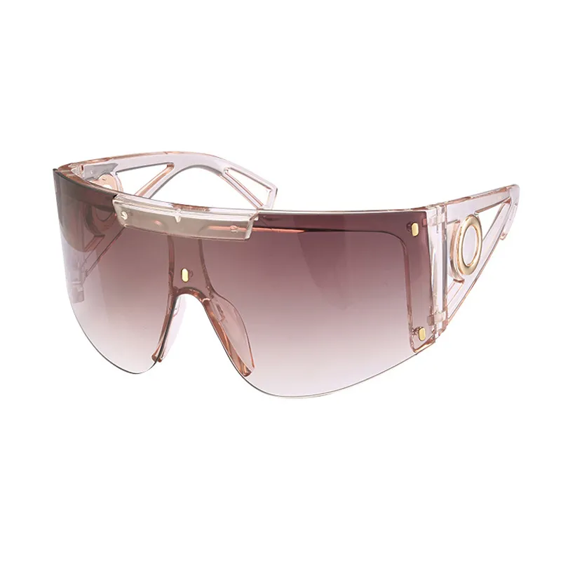 Escudo envoltório óculos de sol para mulheres estilo verão 4393 preto cinza sonnenbrille gafa de sol moda óculos de sol de grandes dimensões uv400 Protecti259J