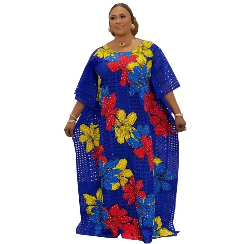 Вечерний Dres Dashiki Dails African African Hould Hood Marocaine Luxury Dubai Kaftan Abaya Муслимное платье Vetement Большой размер 220714
