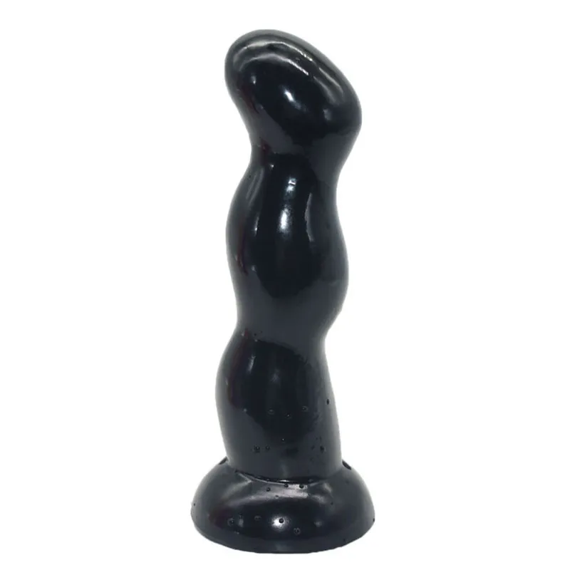 Den kvinnliga analpluggfunktionella onani med sugkopp sexig leksak för män sätter in anus lång 16 cm produktdildo
