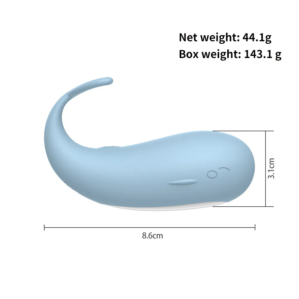 Petite baleine vibrateur télécommande simulateur de point G boule vaginale Plug Anal vibrant oeuf d'amour masturbateur pour femmes adultes