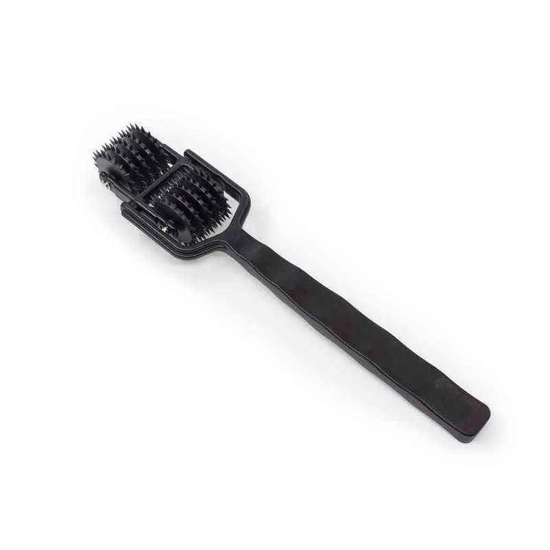 Nxy Sm Bondage New Prick 5 Row Spiked Wartenberg Pinwheel Pin piquer Ensation Wheel Roller Bdsm Torture Tool Sex Toys pour Couple 220423