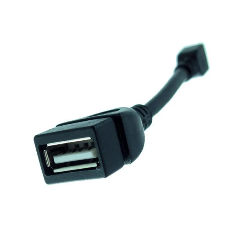 USB 2.0 A Female to Micro B Male Connector Converter OTG Coled Adapter Adapter Cable for Xiaomi Samsung Android Phone