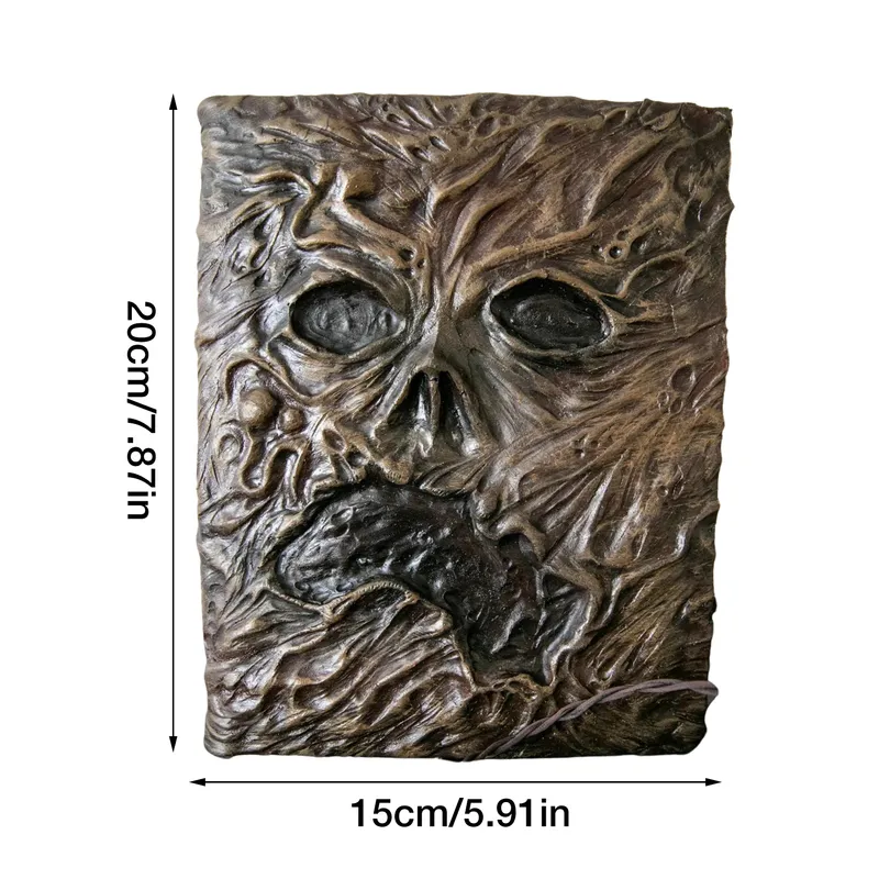 Unique Necronomicon Evil Book pas 3D Notebook Décorations Film d'horreur Prop Cadeaux Dead Spellbook pour Home Desktop Decor 220707