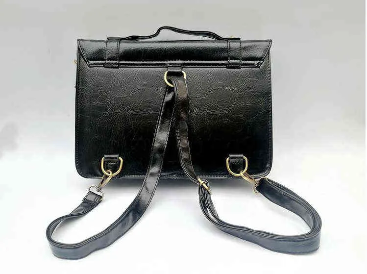 Школьные сумки в стиле Япония Lolita JK рюкзак девчачьи девочки искусственная кожаная портфель Messenger Borkbags 220802