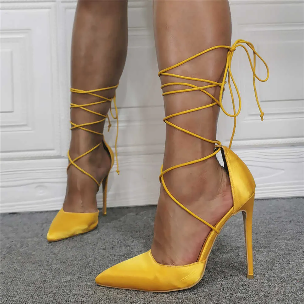 Sorbern Индивидуальные платье обувь стройная высокая каблука банкетный банкетный клуб Большие 46 остроконечные женские одиночные туфли