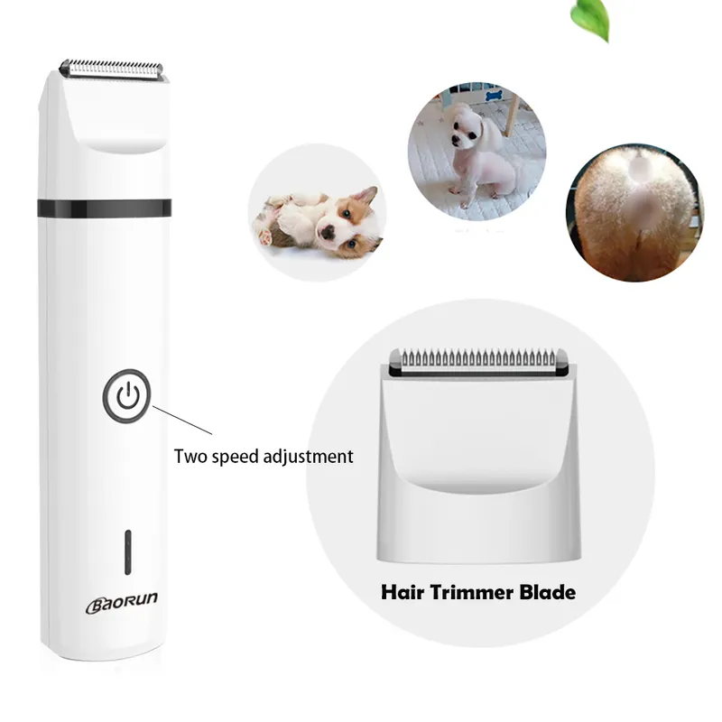 Baorun 3 1 Pet Bakım Makinesi Köpek Kedi Saç Düzeltici USB Şarj Edilebilir Evcil Takımlar Tırnak Taşlama Saç Düzeltici Ayak Saç 220423