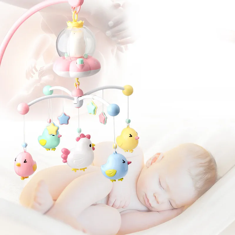 Music Box Rattles For Kids Baby Toys 0-12 Months Mobile On The Bed Bell Eonal borns Nightlight Rotation Rattle 220418