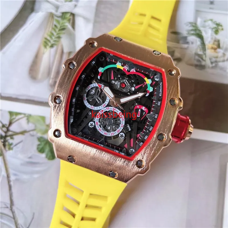 3-pin 2022 Fashion Brand Automatic Watches Men's Waterproof Skeleton Wrist Watch With women men Leather strap231t