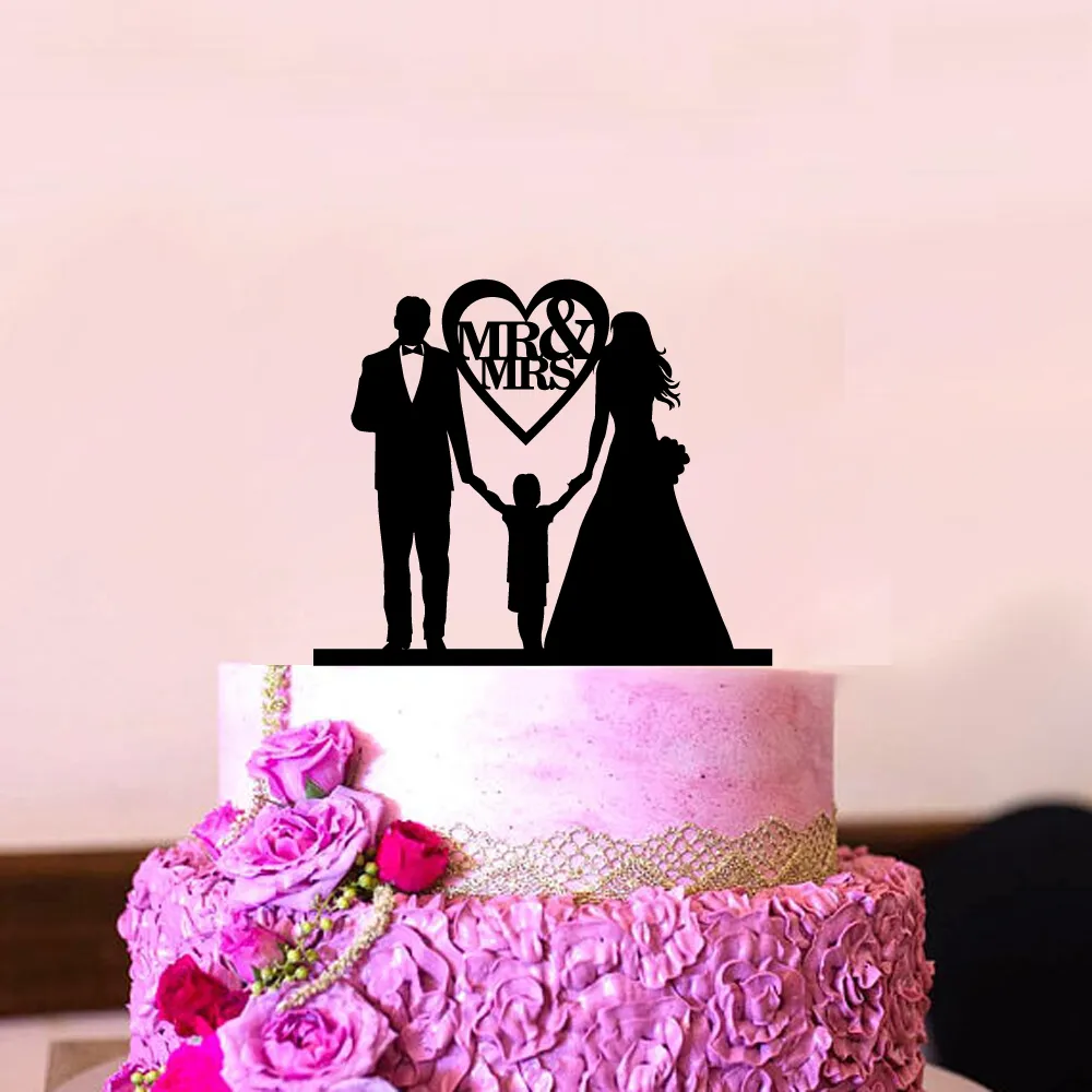 Family Style Cake Topper Wedding Party Family Party Anniversary Bridal Shower Decorations Kids Gift cake decor Rustic Wedding (9)