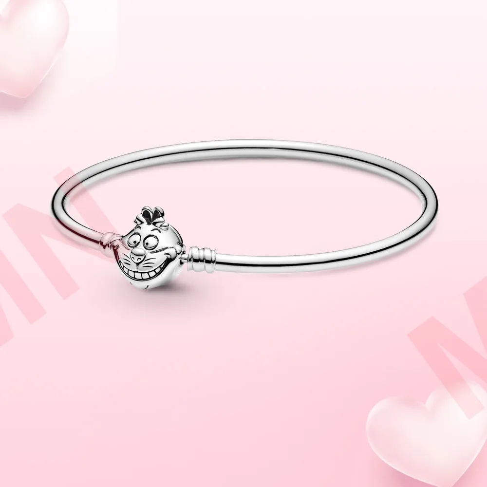 925 Silber Armreif Charms Alicias Katze Perlen Original Fit Pandora Armband Schmuckherstellung DIY