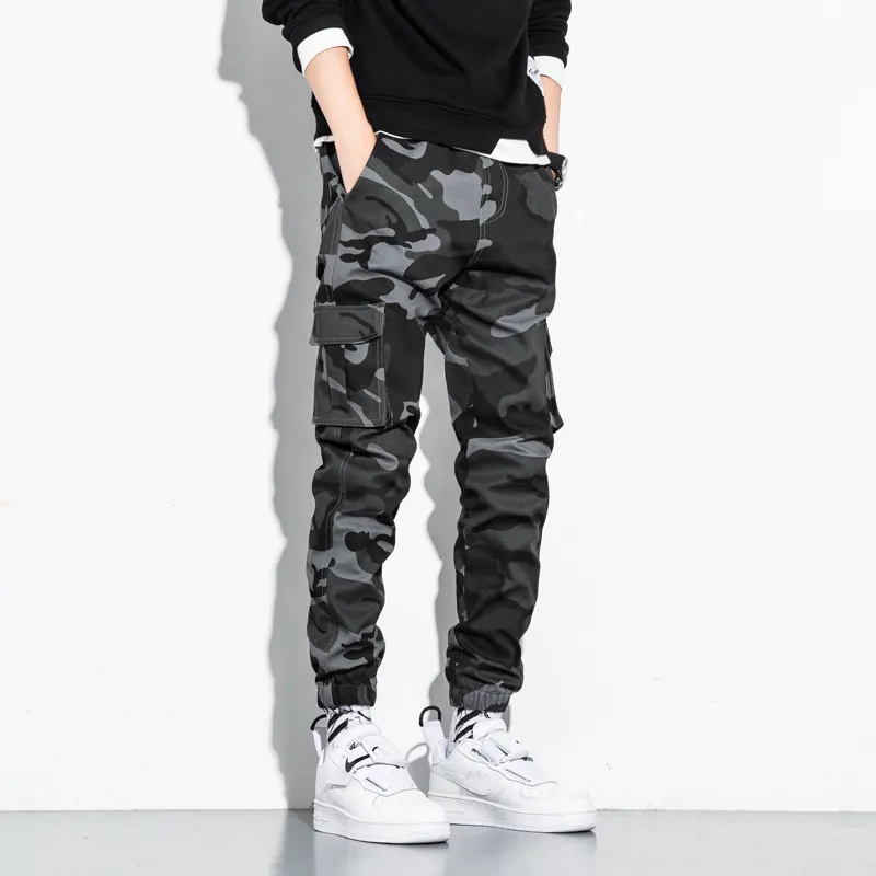 Men Camouflage Jogger Cargo Pants Outdoor Tactical Military Pant Casual Streetwear Pockets Cotton Trouser Big Size 8XL 220330